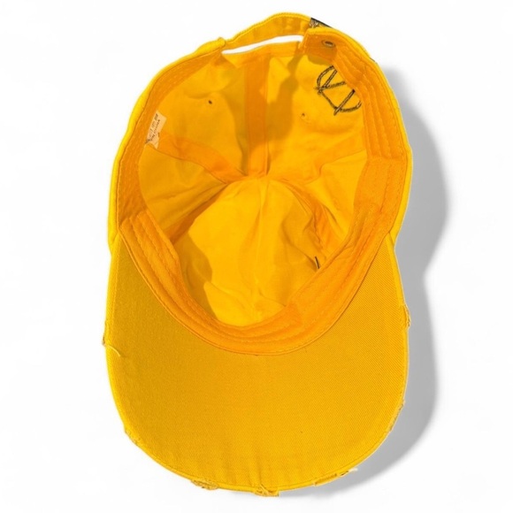Bright Yellow Smiley Face Streetwear Hat New - Picture 4 of 5